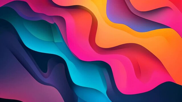 Colorful liquid and geometric background with fluid gradient shapes. Vector illustration