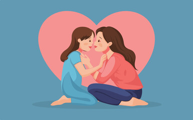 Matriarchal Magic: Mother and Daughter Embrace Mother's Day