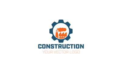 a logo for construction on a white background.