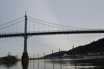 St. John's Side View: Iconic Bridge Perspective