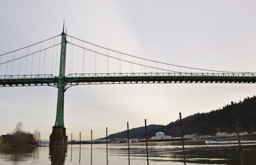 St. John's Bridge: Riverside View