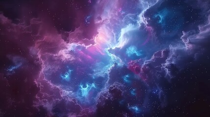 Fototapeta na wymiar Majestic Nebula Illumination - Cosmic Artwork: Exquisite Representation of Celestial Elegance, Inviting Observers to Marvel at the Sublime Beauty of the Cosmos