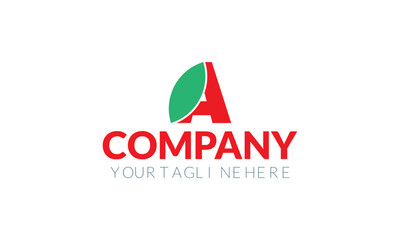 Intial Modern A Latter Logo Template vector