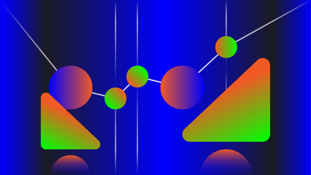 Stock Market Ping Pong Scatter Plot Chart