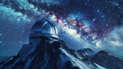 Advanced Telescopes Exploring the Cosmos - obrazy, fototapety, plakaty