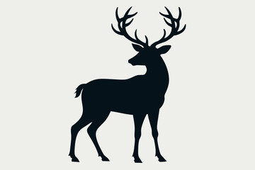 Fototapeta premium silhouette vector design of a Deer 