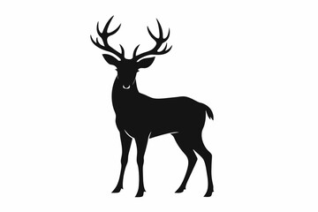 Fototapeta premium silhouette vector design of a Deer 
