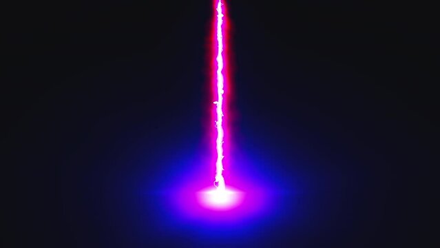 Bright laser beam. Computer generated 3d render