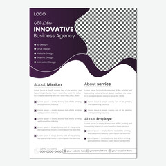 Creative Business flyer design and template