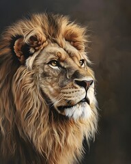 painted lion