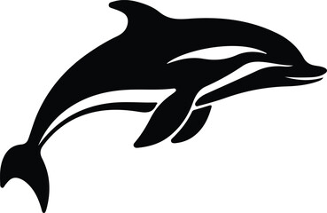 Obraz premium Dalls porpoise silhouette