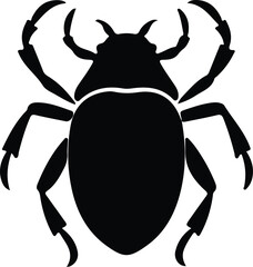 darkling beetle silhouette