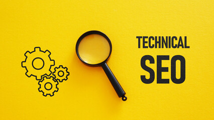 Technical SEO is shown using the text