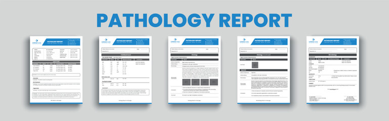 Medical Diagnostic Report Layout, Healthcare Laboratory Report Template, Pathology Report Template for Precision.