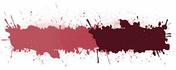 Maroon gritty grunge vector brush stroke color halftone pattern