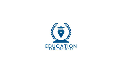 Best student with book logo vector. 