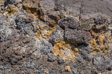 Weathered and oxidized basalt Makapuu point，from the Koʻolau volcano in eastern Oahu, Hawaii Geology. and is about 1.8 million to 3 million years old. Honolulu