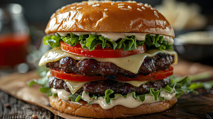 Savoring Plant-Based Bliss: Vegan Burger Delight