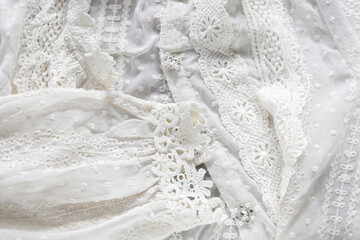 Fototapeta na wymiar Beautiful lace background. Wedding and romance theme.
