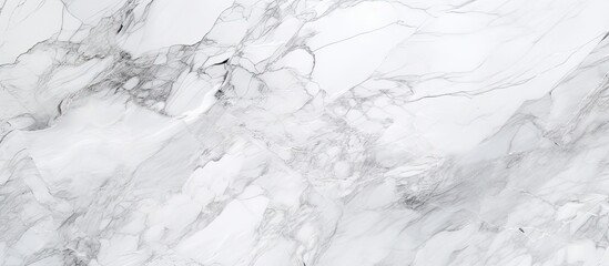 A closeup shot of a freezing white marble texture, resembling a snowcovered slope. The intricate patterns create a monochrome photography event in the midst of winter, with cumulus clouds overhead
