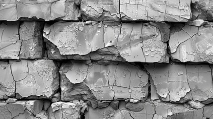 Seamless Monochrome Cement Wall Texture Generative AI