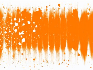 Orange gritty grunge vector brush stroke color halftone pattern