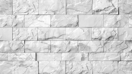 Seamless White Marble Wall Texture for Tiles Generative AI