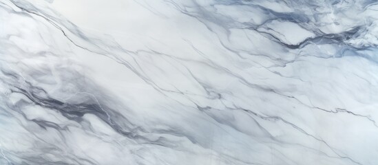 A detailed shot of a white marble texture, resembling the snowy slope of an ice cap. The geological phenomenon displays freezing patterns similar to cumulus clouds, creating a winter landscape - obrazy, fototapety, plakaty