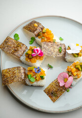 In our restaurant, you can enjoy exquisite cuisine representing Pan-Asian flavors, including fresh seafood such as lobsters, crab, oysters, as well as various types of sushi