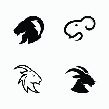 Goat Logo Template vector icon