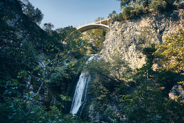Waterfall in Tbilisi botanical garden