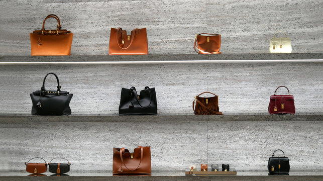 Handbags in store from the Celine brand.