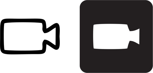 Video icon vector. Video camera icon vector. Video camera icon vector Illustration, movie icon, vector video sign, Video vector icon on transparent background, Video icon, video camera icon Video came
