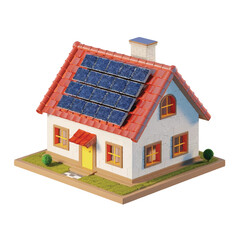 Solar Panel House Logo Template