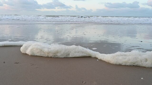 waves on the beach