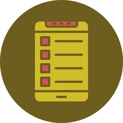 Menu Glyph Two Color Circle Icon