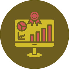 Success  Glyph Two Color Circle Icon