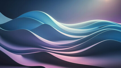 Elegant Color Wave Background Seamless Transition from Dark Blue to Bright Purple