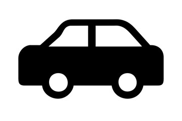 car icon silhouette vector illustration