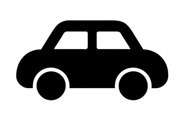 car icon silhouette vector illustration