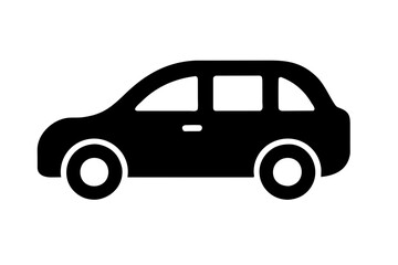 car icon silhouette vector illustration