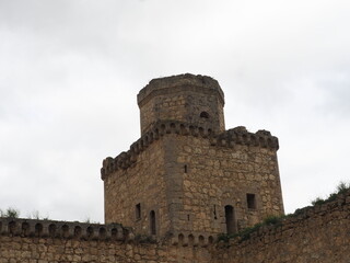 Barcience Castle, a medieval stone fortress in the Province of Toledo.
