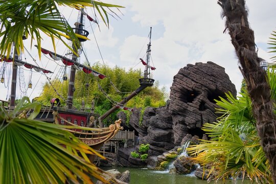 Pirates of the Caribbean One of the attractions at Disneyland Paris, France