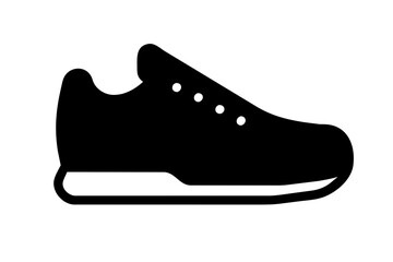 shoe icon silhouette vector illustration