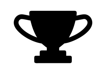 trophy icon silhouette vector illustration