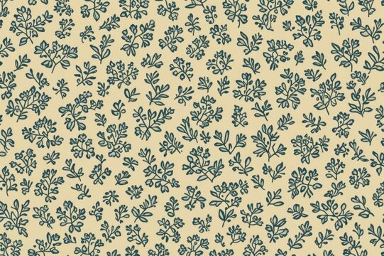 Simple Graphic Floral Pattern Background
