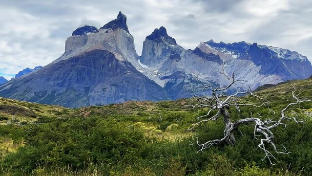 Mirador Cuernos Trail in Torres del Paine National Park in Chile Patagonia