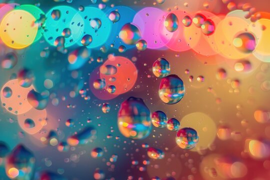 colorful bubbles on a colorful background