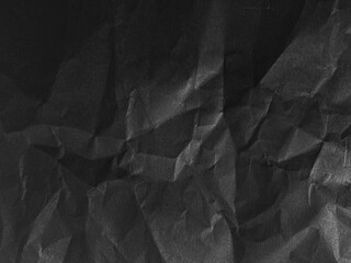crumpled paper background, black paper texture background