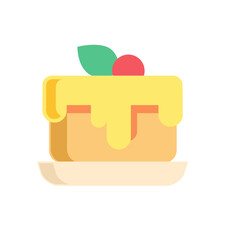 Baking house in summer icon pack